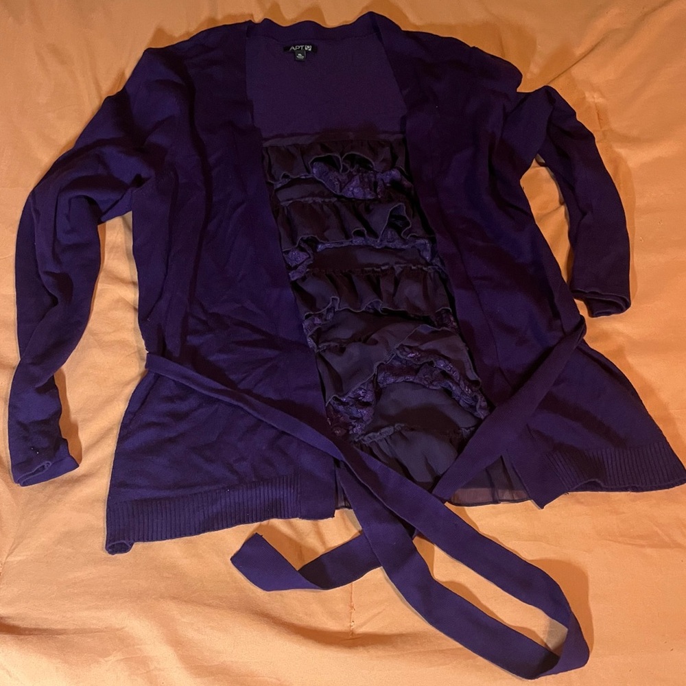 Apt. 9 Lace Shirt and Cardigan